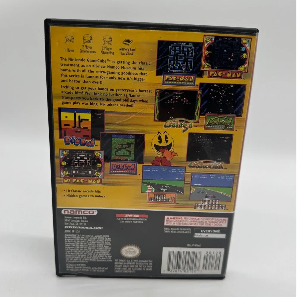Namco Museum Nintendo GameCube GC Retro Arcade Classics Pac-Man  DOL-P-GNME